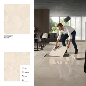 White Royal Satuario Double Charged Polished Porcelain Floor Tiles Premium Marble Design 80x80cm - Product Image 3