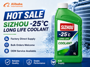 Liquide de refroidissement écologique pour radiateurs de voiture, bouteille de 1L avec FDS, marque SIZHOU, éthylène glycol, point de bouillonnement 100°C-120°C - Product Image 6