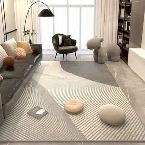 Modern Geometric Area Rug Rectangle Stain Resistant Living Room Bedroom Full Coverage Non Slip Mat - Product Image 1