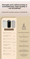 Diffuseur d'huiles essentielles ultrasonique pour voiture Maonoal A300 - Rechargeable, éclairage LED écologique, capacité de 20 ml