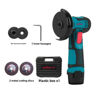 Amoladora Angular Portátil <span class=keywords><strong>Mini</strong></span>, Herramienta Eléctrica con Batería de Litio, Interruptor Deslizante, Herramienta de Corte y Pulido de Grado Industrial - Product Image 1