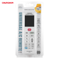 Control Remoto Universal de CA de Plástico con Código Fijo, Diseño de Linterna de Emergencia, Alcance de 100m y Función de Temporizador