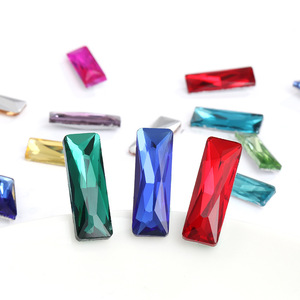 Diamantes de vidrio rectos, largos y de forma irregular para ropa, fundas de teléfonos móviles, porta perfumes, equipaje, accesorios de bricolaje - Product Image 4