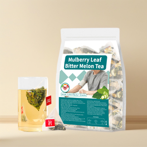 Thé santé à marque privée, feuilles de mûrier et thé au melon amer, réduit l'hypertension artérielle, le taux de sucre dans le sang et le taux de cholestérol élevé - Product Image 1