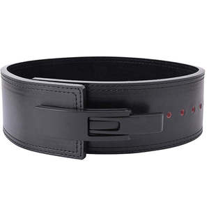 Cinturón de Levantamiento de Pesas de Cuero con Hebilla de Palanca para Gimnasio, Fitness y Sentadillas, con Logotipo Personalizado, Envío Directo 2025 - Product Image 1