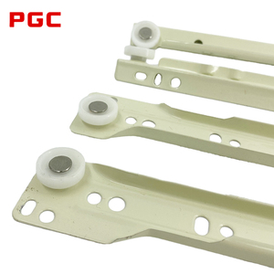 12Inch <span class=keywords><strong>Nylon</strong></span> Con Lăn Kênh Dưới Gắn Tự Đóng Cửa Bóng Ngăn Kéo Trượt Kim Loại Ngăn Kéo Sơn Bột Trượt - Product Image 4