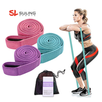 Pega-bandas elásticas de poliéster para ejercicios de estiramiento, bandas de asistencia para ejercicios de estiramiento y fitness