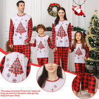 Anpassbare Unisex Winter Baumwolle Nachtwäsche Sets Weihnachten Casual Pyjamas für Erwachsene Babys zum Verkauf Plus Size für Jungen Mädchen