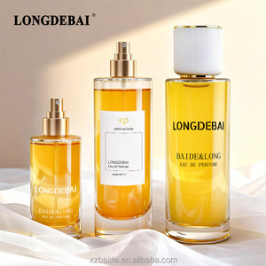 En Stock: Botella de Perfume Redonda Transparente de 50ml, 20ml, 100ml, Botella de Perfume de Vidrio Vacía con Tapa de Cierre Vertical Fino - Product Image 3
