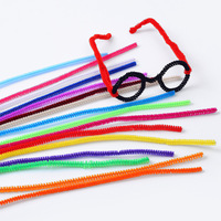 Tiges de Chenille DIY, Nettoyeurs de Tuyaux en Fil Pelucheux pour Bouquet de Fleurs, Bâtonnets Torsadés, Jouets Éducatifs pour Enfants, Loisirs Créatifs Manuels
