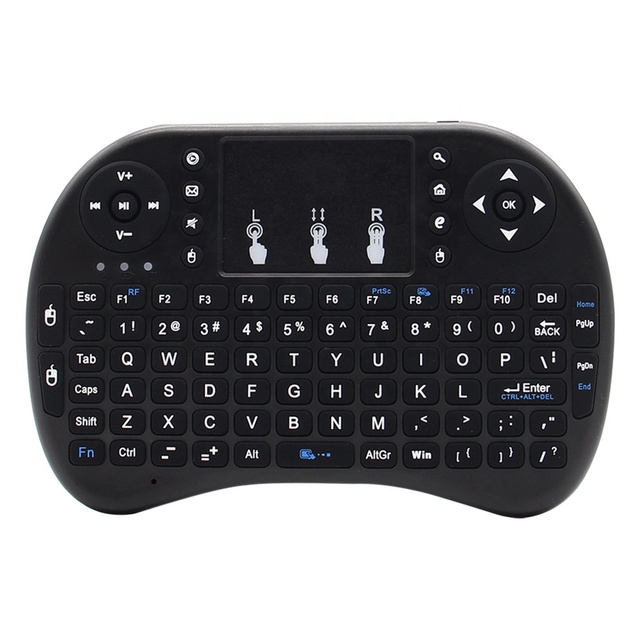 2.4G Backlit Air Mouse Multi Language Remote I8 Mini Wireless Keyboard With Touchpad for Android TV Box PC