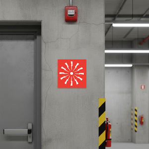 Allarme Antifire alluminio 120x120mm - Product Image 3