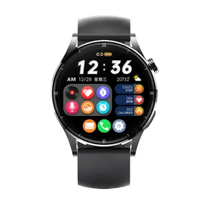 QS20 AI Voice Assistant tragbare Geräte Akilli Saatler Round Screen Shape Sport Verbinden Sie sich mit der Telefon-Smartwatch für Männer