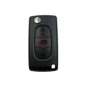 3 düğmeler kamyon düğme otomatik uzaktan katlanır Flip anahtar kılıfı için Fiat Scudo sevk araba anahtarlık CE0536 CE0523