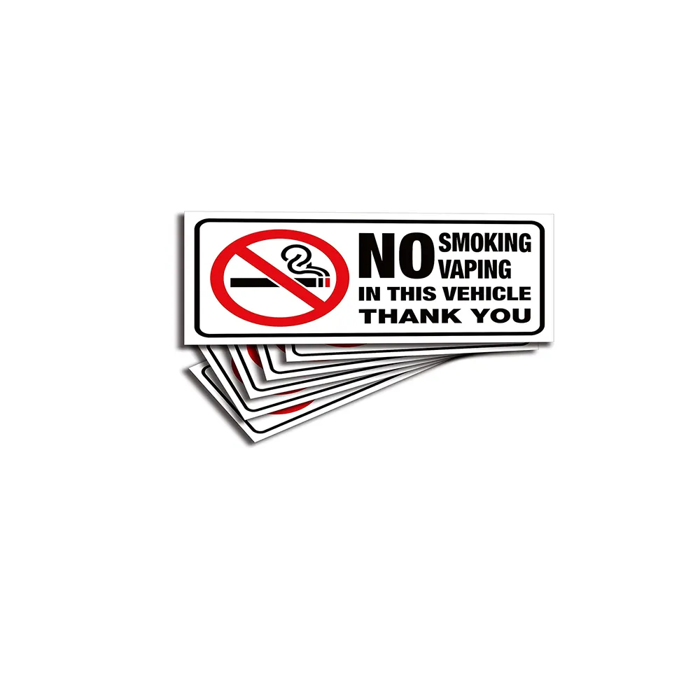 Heiße Verkäufe Custom ized No Smoking Logo Symbol Fenster Aufkleber Kleber Aufkleber Für Häuser Schulen Transport Gemeinde zentren