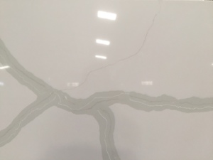 Pattern Series <b>Stone</b> Slab Vietnam White Base with Glass Spots for Kitchen Countertop and Bathroom Vanity Modern Style - Product Image 3