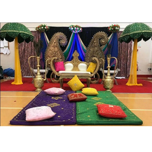 Muslim Sangeet Night Stage <b>Decoration</b> Muslim Walima <b>Mehndi</b> Stage With <b>Decoration</b> Props Stylish <b>Mehndi</b> Stage With Paisley Decor - Product Image 1