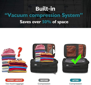 New Men's Large Capacity Vacuum Compression Seal <b>Backpack</b> Water-Repellent Oxford Cloth Travel Bag Polyester air <b>Backpack</b> - Product Image 3