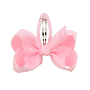 2.75 pouces <span class=keywords><strong>petite</strong></span> fille cheveux BB Clips enfants épingle à cheveux accessoires de cheveux 2.75 pouces ruban rayé cheveux arcs Barrettes pour bébé tout-petits - Product Image 4