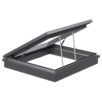 Lanterneau de toit moderne à ouverture verticale en aluminium à double vitrage pour usage résidentiel et commercial