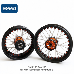 Ensemble de roues de moto tout-terrain 19/17 pouces, jantes en alliage d'aluminium CNC pour <span class=keywords><strong>KTM</strong></span> 1290 Super <span class=keywords><strong>Adventure</strong></span> S - Product Image 1
