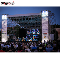 Braguero de aluminio para DJ plegable y portátil con certificado CE/TUV, braguero de perno fácil de montar para eventos de escenario