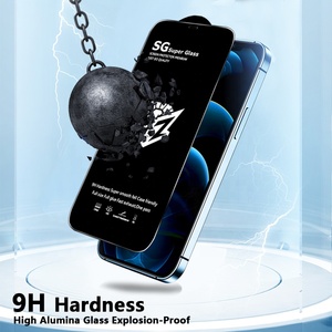 Lớp AAA Cao Cấp Chống Sốc Tempered Glass Trường Hợp Điện Thoại Cho iPhone 15 14 13 16 Pro Max Đầy Đủ Bìa Mềm Bảo Vệ Màn Hình - Product Image 5