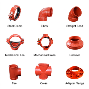 Raccord à joint rainuré pour tuyau de refoulement rouge pour système d'alimentation en eau - Product Image 3