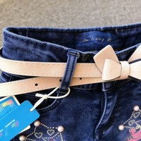 Short en jean pour filles, modèle YQ320, taille 2-5 ans, style européen et américain, short d'été pour enfants, 5,5 dollars