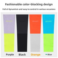 Baistw HT036 Chaussettes de compression de sport avec protection professionnelle antichoc pour la course, la corde à sauter, le marathon - Slim