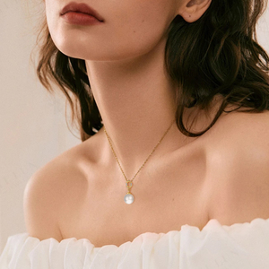 YILUN 18K chapado en oro de agua dulce perla colgante fino 925 joyería de plata esterlina para mujeres - Product Image 2