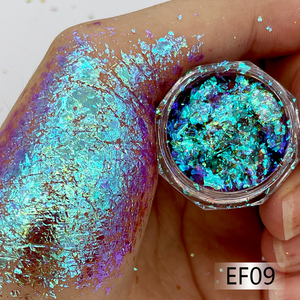 เครื่องสำอางเกรดกิ้งก่าแสงออโรราสะเก็ดผงเล็บสติกเกอร์เลื่อมแต่งหน้าแสงเงาสำหรับเม็ดสีเคลือบ - Product Image 6