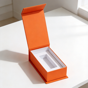 Boîte en carton écologique à fermeture magnétique avec plateau pour flacons de peptides cosmétiques et de soins de la peau, emballage personnalisé pour produits de santé avec logo sur mesure - Product Image 1