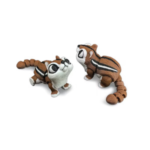 FUSEJOY Jouet décoratif Chipmunk Animal Crossing imprimé en 3D en PLA, monobloc, multi-articulé, multicolore, cadeau pour les enfants de 7 ans et plus, unisexe - Product Image 2