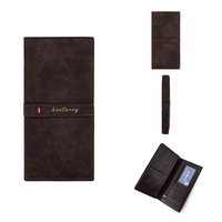 Baellerry Business Grote Capaciteit Multi-Card Houder Portemonnee Mannelijke Mobiele Telefoon Clutch Luxe Lange Portemonnee Mannen