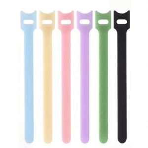 Sangles de fixation en nylon avec velcro double face pour jardinage, attaches pour plantes, boucles auto-agrippantes colorées, serre-câbles en polyester - Product Image 2