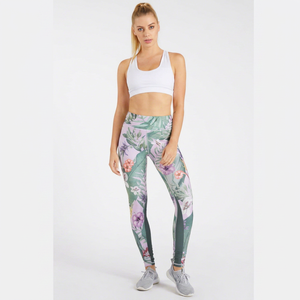 Leggings de yoga taille haute longueur intégrale pour femme, en Spandex et Polyester, avec taille élastique, sans couture, décontractés, He She Wears - Product Image 1