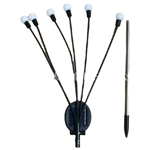 Solar Garden <b>Lights</b> 8-Head <b>LED</b> Colorful String <b>Lights</b> Outdoor Water Resistant Portable Decor - Product Image 5