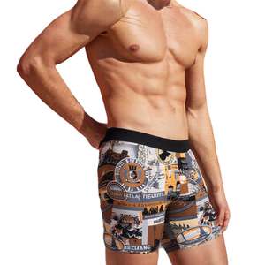 Factory Price <b>Custom</b> Private Label Logo Mid-Rise Eco-Friendly <b>Boxer</b> Briefs for Men Moisture Wicking Breathable ODM Manufacturer - Product Image 1