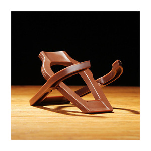 Folding Plastic Pipe Stand With Wooden Holder Bent Type Portable Support For Smoking Pipe Display - Product Image 5