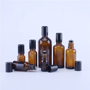 Botellas <span class=keywords><strong>de</strong></span> Vidrio Ámbar Recargables <span class=keywords><strong>de</strong></span> 30 ml y 50 ml, Botellas Vacías para Aceites Esenciales con Bolas Rodantes para Masajes y Cuidado <span class=keywords><strong>de</strong></span> la Piel - Product Image 4
