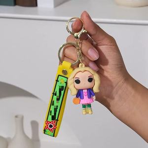 Llavero <span class=keywords><strong>de</strong></span> silicona al por mayor, tendencia 2026, <span class=keywords><strong>de</strong></span> dibujos animados, <span class=keywords><strong>Stranger</strong></span> <span class=keywords><strong>Things</strong></span>, Eleven, Dustin, Flor Comedora <span class=keywords><strong>de</strong></span> Hombres, accesorios <span class=keywords><strong>de</strong></span> llavero <span class=keywords><strong>de</strong></span> PVC - Product Image 3