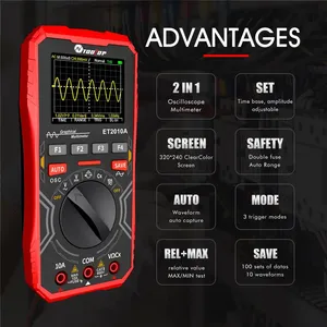 ET2010A ET928 เครื่องกำเนิดสัญญาณในตัว 2.5MS 50MS อัตราการสุ่มตัวอย่างออสซิลโลสโคปแบบพกพาแบบพกพา - Product Image 5