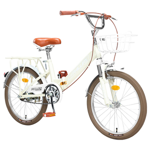 <span class=keywords><strong>Bicicleta</strong></span> Urbana de 18"/20"/22" para Mujer, Cuadro de Acero, Frenos V-Brake, Estilo Vintage, para Desplazamientos Urbanos, Cómoda para Estudiantes - Product Image 3