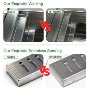 Heavy-Duty được xây dựng trong 2B 3B 4B 5B SS SUS304 LED ánh sáng thép không gỉ ngoài trời sân sau LPG ng gas BBQ nướng lò với trolly giỏ hàng - Product Image 5