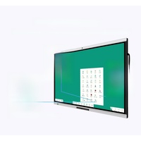 Layar LCD 4K 115 Inci Bebas Kedip, Panggilan Video Nirkabel, Layar Terpisah, Tahan Gores, untuk Ruang Kuliah Edukasi, Tangguh dan Handal