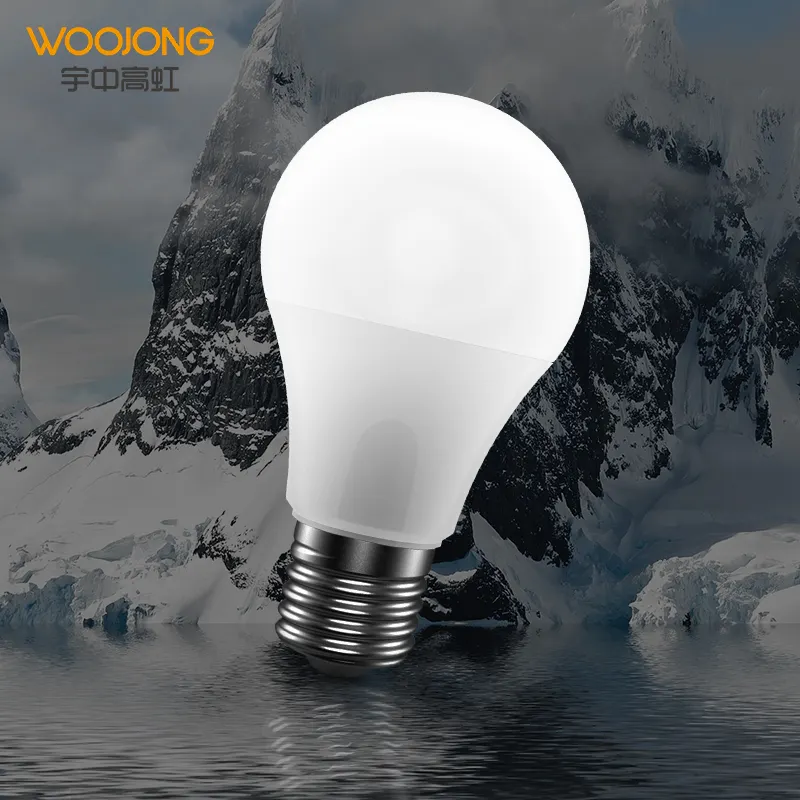 Woojong 2024 tiết kiệm năng lượng LED Bóng đèn 12 wát LED bóng đèn nguyên liệu E26 B22 E27 A60 nhà ở Điện thoại cố định