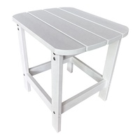 de meubles de jardin modernes chaises adirondack en bois plastique blanc pour patio extérieur avec pouf et table d'appoint