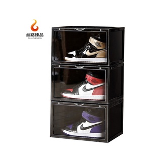 Transparent Drop Front Sneakers Clear Shoe Box Plastic Storage