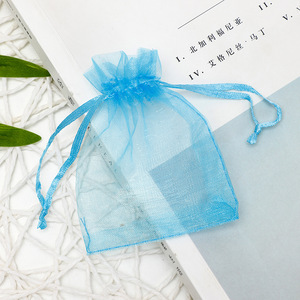 Petit sac fourre-tout en <span class=keywords><strong>organza</strong></span> <span class=keywords><strong>blanc</strong></span>, quantité minimale de commande personnalisé, bon marché, direct d'usine - Product Image 6